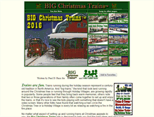 Tablet Screenshot of bigchristmastrains.com